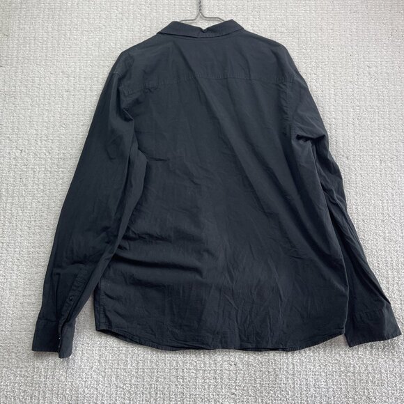 Y2K Oakley Button Up Shirt Men’s Sz XL Black Gray Color Block Casual Streetwear - Picture 10 of 12